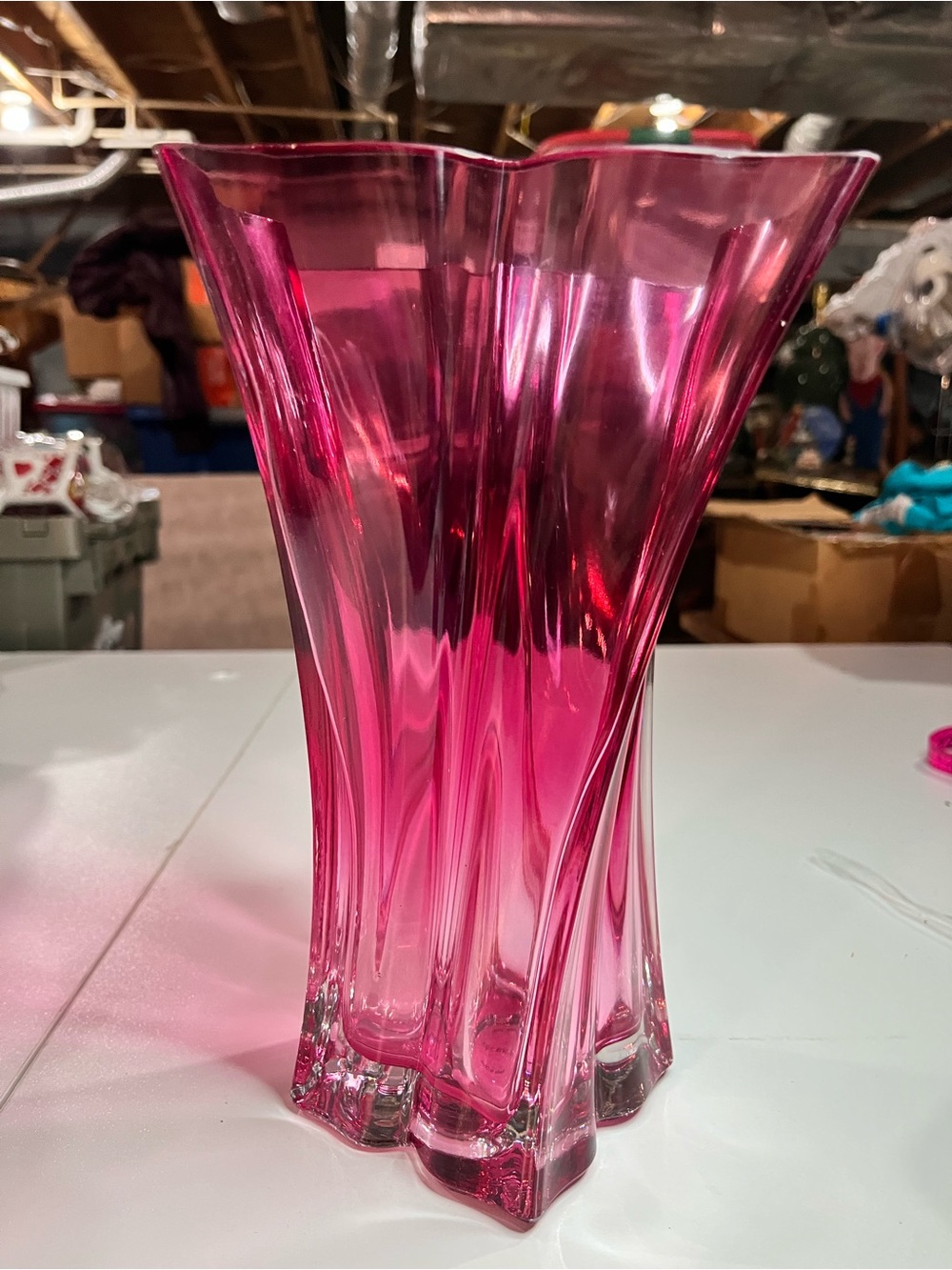 FTD Pink Glass Decorative Vase - Elegant Home Accent